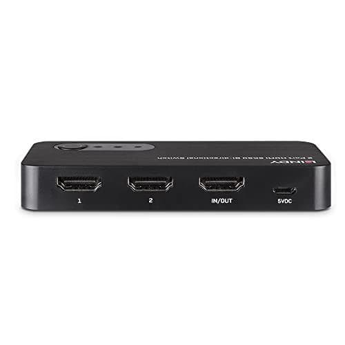 Lindy 2-ports HDMI 8K60 dubbelriktad switch För att växla mellan två 8K HDMI-källor anslutna till en 8K-skärm eller två 8K-skärmar anslutna till en 8K