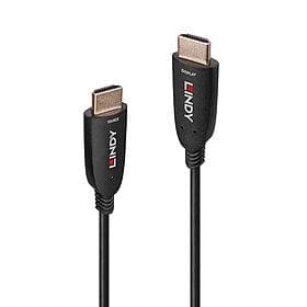 Lindy - HDMI-kaapeli - HDMI-uros-HDMI-uros - 50,0 m - Kuituoptiikka - Musta - Tukee 8K 60Hz (7680 x 4320), tukee 4K 120Hz (3840 x 2160), hybridi (3851