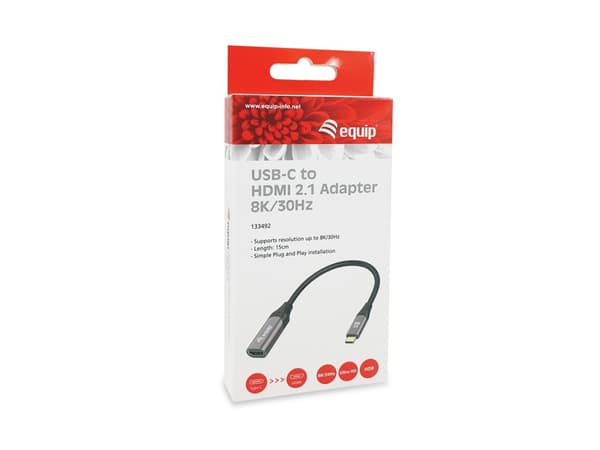 Utrusta adapter USB-C -> HDMI 2.1 8K60Hz 0.15m gr (133492)