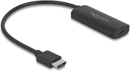 DeLOCK Adapter HDMI-A han til USB Type-C™ hun (DP Alt Mode) 8K - 0,18 m - HDMI Type A (Standard) - USB Type-C + Micro-USB - Han - Hun - 1.4/2.2 (64212