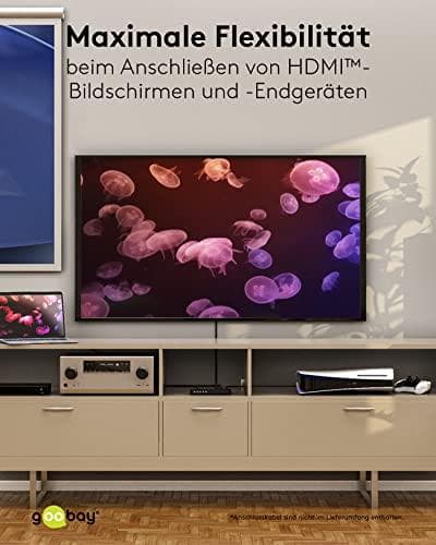 Goobay HDMI™ matrisswitch 4 till 2 (4K @ 60 Hz) (58479)