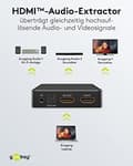 Miniatyrbild 2 av 6: Goobay HDMI™ Audio Extractor 4K @ 30 Hz (58469)