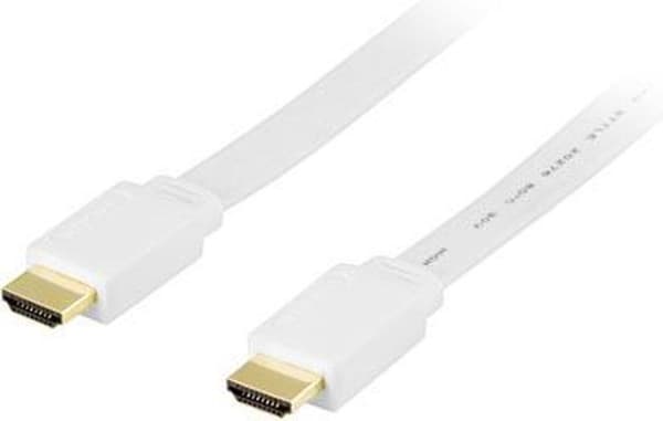 Deltaco HDMI-1030H HDMI-kabel 3m HDMI Type A (Standard) Hvid (HDMI-1030H)
