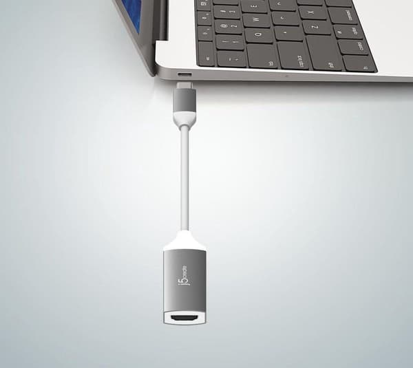 j5create JCA153G-N USB-C® til 4K HDMI™-adapter - 2.0/3.2 Gen 1 (3.1 Gen 1) - USB Type-C - HDMI-udgang - 3840 x 2160 pixels (JCA153G-N)