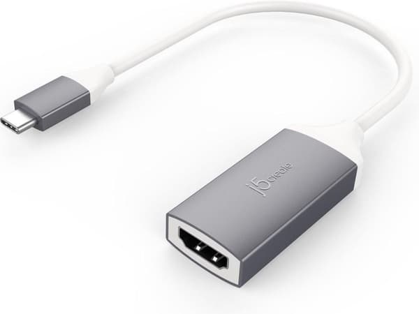 j5create JCA153G-N USB-C® til 4K HDMI™-adapter - 2.0/3.2 Gen 1 (3.1 Gen 1) - USB Type-C - HDMI-udgang - 3840 x 2160 pixels (JCA153G-N)