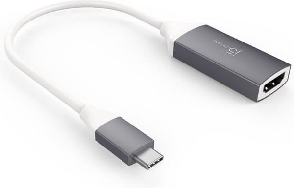 j5create JCA153G-N USB-C® til 4K HDMI™-adapter - 2.0/3.2 Gen 1 (3.1 Gen 1) - USB Type-C - HDMI-udgang - 3840 x 2160 pixels (JCA153G-N)