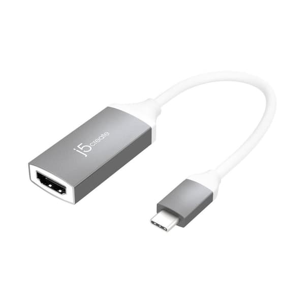 j5create JCA153G-N USB-C® til 4K HDMI™-adapter - 2.0/3.2 Gen 1 (3.1 Gen 1) - USB Type-C - HDMI-udgang - 3840 x 2160 pixels (JCA153G-N)