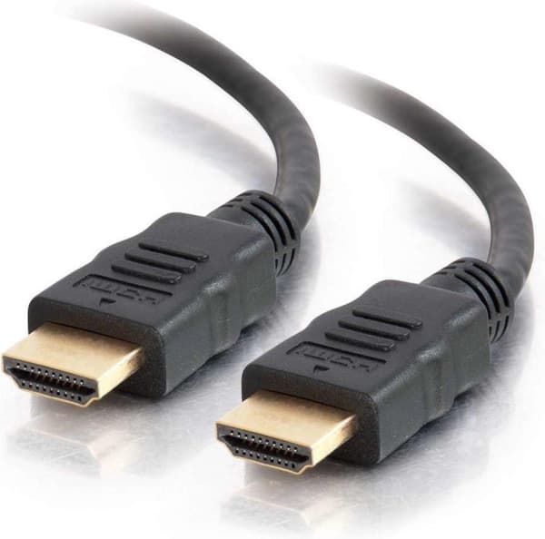 C2G 1,5 m højhastigheds HDMI-kabel med Ethernet - 4k - UltraHD - HDMI-kabel med Ethernet - HDMI han til HDMI han - 1,5 m - skærmet - sort