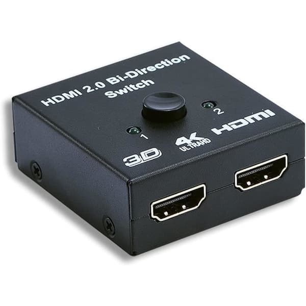 Switch Displayport 4K HDMI Dubbelriktad Splitter lin 2 Out -2 in 1 Out Switch Mini Splitter HDMI Splitter 2