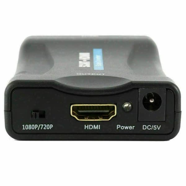 1080P HD SCART SCART TILL HDMI Converter TV Video Audio Adapter