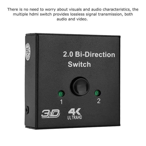 Cikonielf Support 4K HDMI Switcher 2 Input to 1 Output HDMI Switcher HDMI Splitter HDMI Switcher