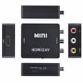 Miniatyrbild 3 av 4: Mini RCA AV till HDMI Composite Converter Adapter AV2HDMI Converter 1080P HDTV DVDB