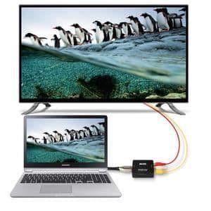 Mini RCA AV till HDMI Composite Converter Adapter AV2HDMI Converter 1080P HDTV DVDB
