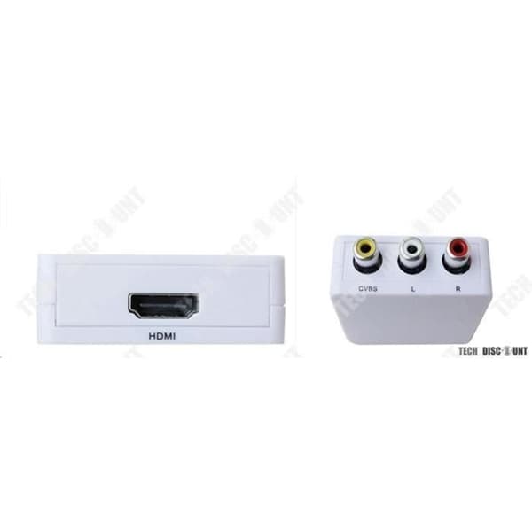 TD Converter hdmi till rca video audio av adapter för wii kvinnlig usb laddning mini tv dator konsol spel AV2HDMI