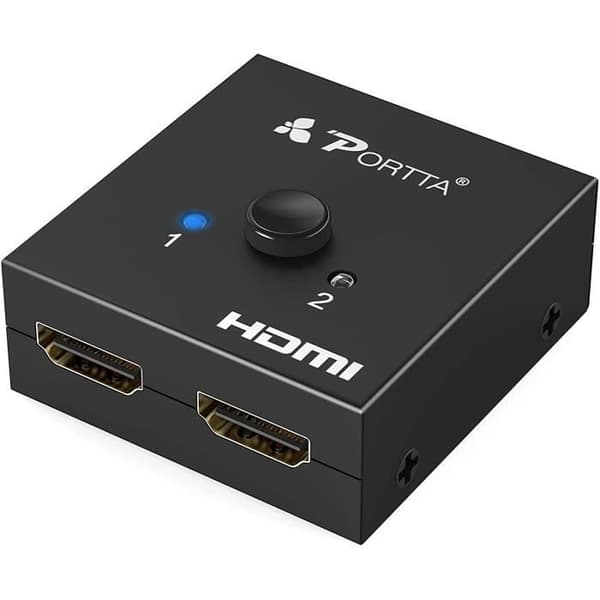 HDMI Switch Splitter 4k 2 Port HDMI Dubbelriktad Splitter Switch 1 in 2 Out - 2 In 1 Out HDCP 2.2 Ultra HD 4K Full