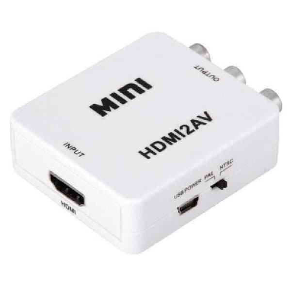HDMI Conversion AV Video Converter AV2HDMI HDMI 1080P Composite Audio and Video CVBS Converter Adapter (Vit）