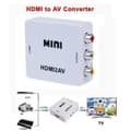 Miniatyrbild 1 av 4: HDMI Conversion AV Video Converter AV2HDMI HDMI 1080P Composite Audio and Video CVBS Converter Adapter (Vit）