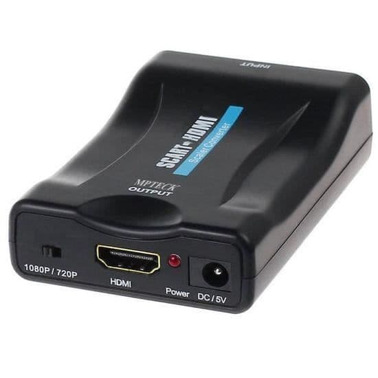 Scart-HDMI-omvandlare - Scart till HDMI 1080P HD-adapter XUNI1605