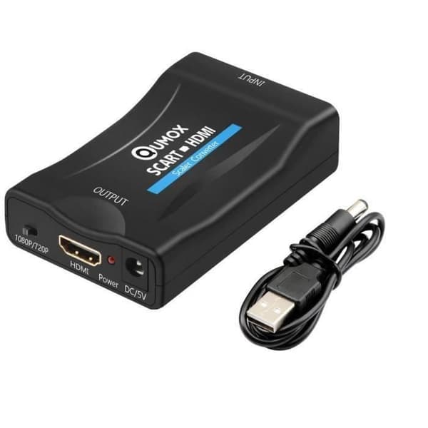 Scart scart till HDMI-omvandlaradapter Scart till HDMI 1080P HD för DVD, Sky Box, STB, etc.