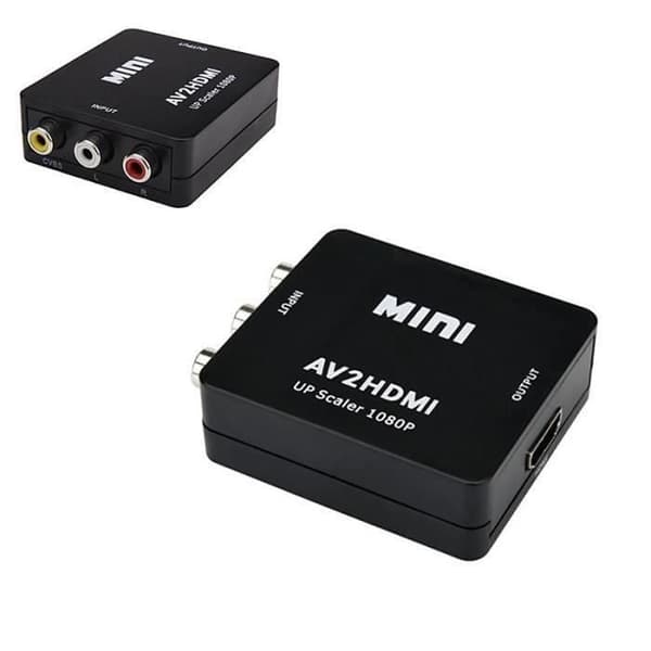 Mini RCA AV till HDMI Composite Converter Adapter AV2HDMI Converter 1080P HDTV DVDB