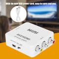 Miniatyrbild 2 av 4: RCA till HDMI Converter, Mini RCA till HDMI Adapter AV2HDMI HD Converter, HDMI Video Audio Converter som stöder A201