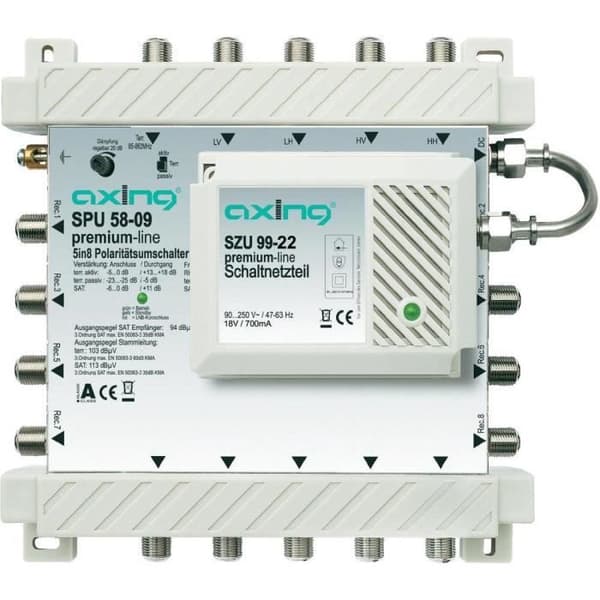 Multiswitch 5 ingångar / 8 utgångar AXIN...