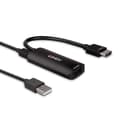 Miniatyrbild 5 av 5: Lindy - Adapterkabel - HDMI hane till DisplayPort, Micro USB Typ B (endast strömförsörjning) - 6,25" - Svart - Stöder 8K 60 Hz (7680 x 4320), Stöder 4