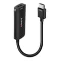 Miniatyrbild 1 av 5: Lindy - Adapterkabel - HDMI hane till DisplayPort, Micro USB Typ B (endast strömförsörjning) - 6,25" - Svart - Stöder 8K 60 Hz (7680 x 4320), Stöder 4
