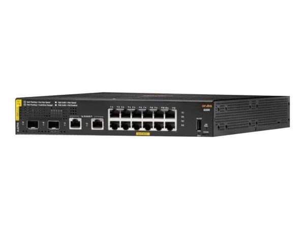 Kommutator - HPE Aruba - 6000 12G CL4 - 2 SFP - 139W - Hanterad, Rackmonterbar