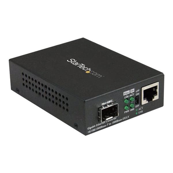 Mediekonverter - StarTech - Öppen SFP - 1 Port - Gigabit Ethernet - Fiberoptik