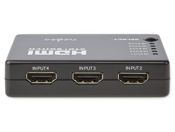 NEDIS HDMI přepínač/ 5x HDMI vstup/ 1x HDMI výstup/ 1080p/ ABS/ antracit/ box
