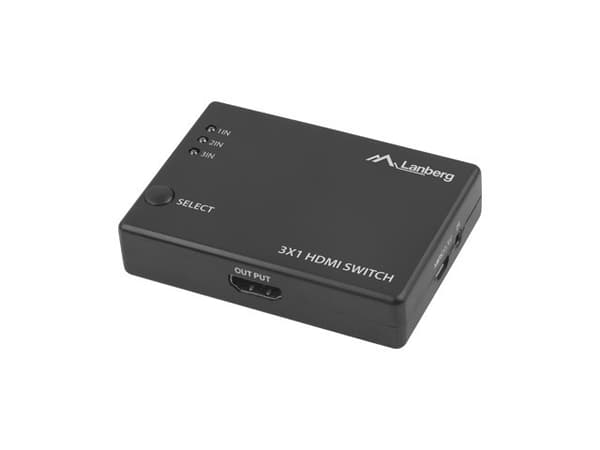 LANBERG VIDEO SWITCH 3X HDMI + MICRO USB PORT