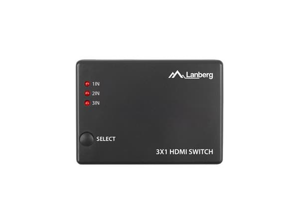 LANBERG VIDEO SWITCH 3X HDMI + MICRO USB-PORT