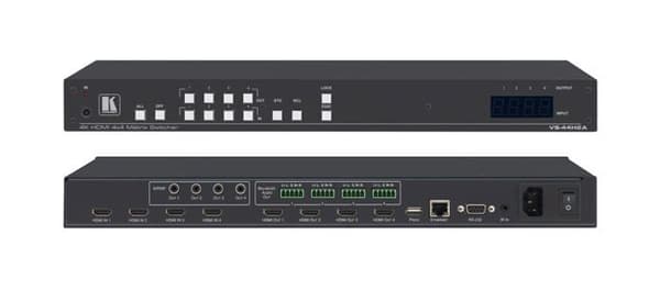 Kramer - 20-80445030 - /4X4/4K HDR/Matrix SWITCHER med Audio DE-EMBEDDING/VS-44H2A