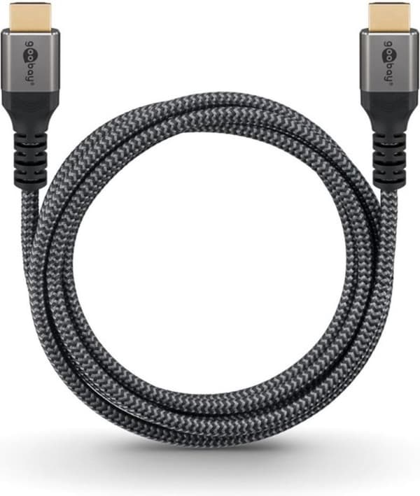 Goobay Premium High-Speed HDMI™-kabel med Ethernet 4K@60Hz – 1 meter