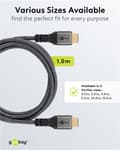 Miniatyrbillede 2 af 10: Goobay Premium High-Speed HDMI™-kabel med Ethernet 4K@60Hz – 1 meter