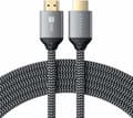 Miniatyrbillede 6 af 6: HDMI 2.1 Kabel Ultra HD Opløsning 8K/60Hz Flettet Nylon 2m Satechi Grå