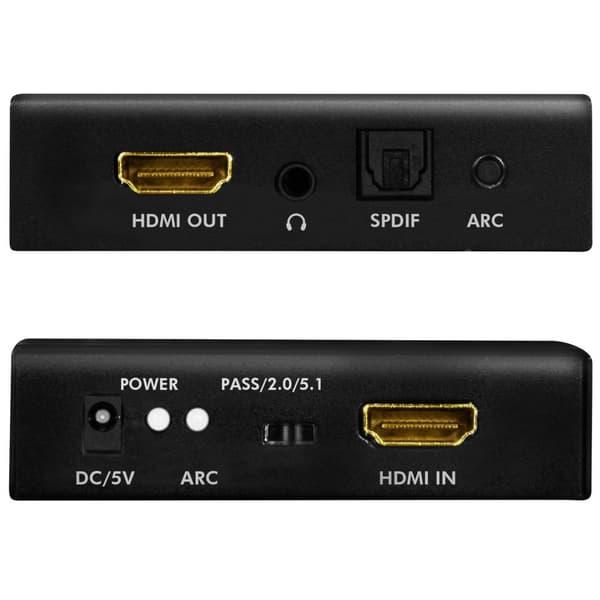 LogiLink HDMI Audio extractor 2/5.1CH 4K ARC HDR SPDIF