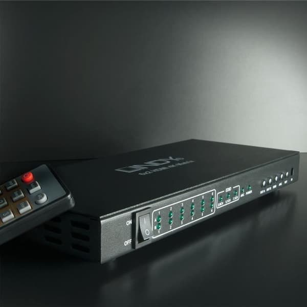 LINDY Switch Matrix HDMI 2.0 6x2 Video/Audio Switch med PiP-funktion 10.2G