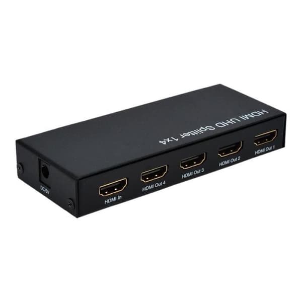 Videosplitter - SECOMP - ROLINE HDMI Splitter - 4 x HDMI - 3D-stöd - metallfodral