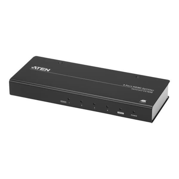 Video/ljud splitter - ATEN - VanCryst VS184B - 4 x HDMI - Svart - Desktop