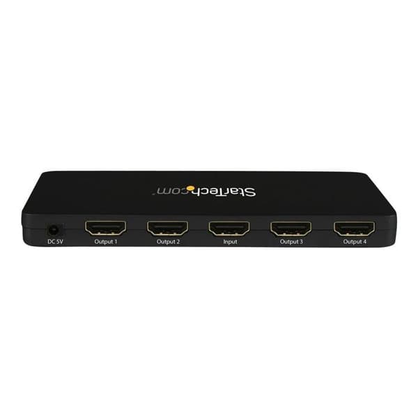 4-portars 4K HDMI videodelare - STARTECH - ST124HD4K - 3840x2160 upplösning - 7.1 surroundljud