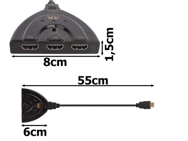 HDMI 1.4 Switch 3-Port - 4K