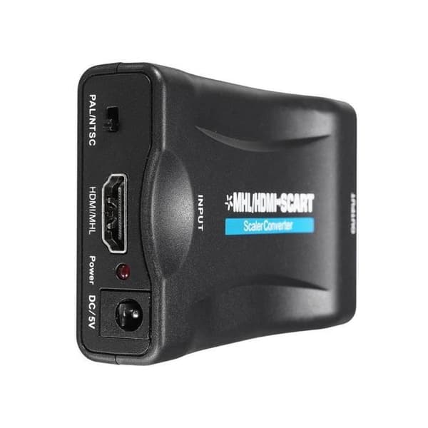 Petyoung® Scart till HDMI-omvandlare Scart till HDMI-adapter 1080P HD för DVD, Sky Box, STB, etc.