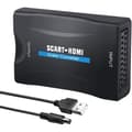 Miniatyrbild 1 av 4: Scart till HDMI-omvandlare Scart till HDMI-adapter Video Audio Up scaler kompatibel med HDMI 1080P för Smartphone Bo[237]