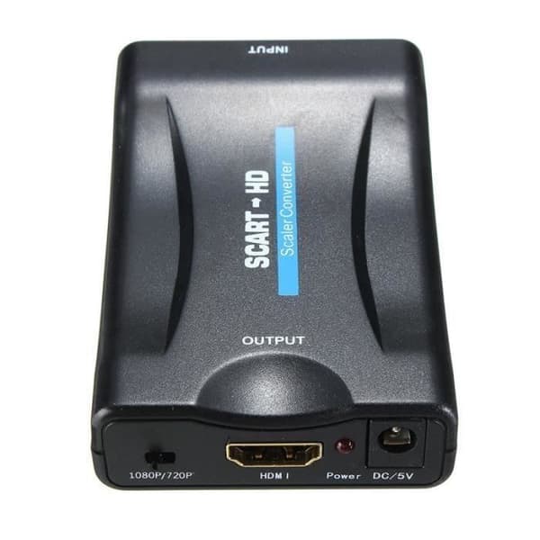 TEMPSA Scart till HDMI-omvandlare Scart till HDMI-adapter 1080P HD för DVD Audio Video