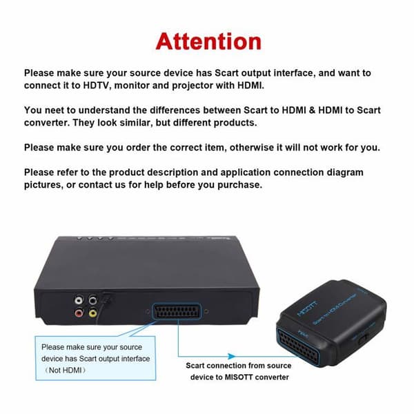 TV switch - TV splitter - TV converter Misott - CT-007