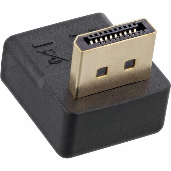 Inline - 17199U - (R) DisplayPort-adapter DisplayPort hane/hona armbåge ner