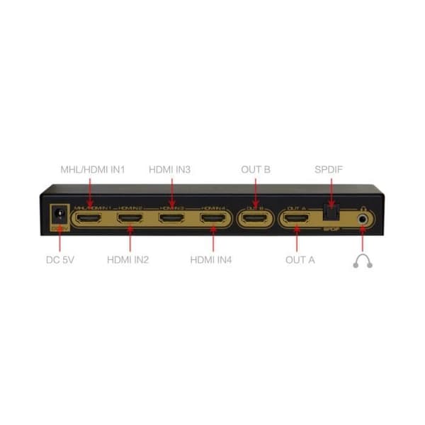 4x2 Matrix Switch Splitter Full HD , UJD