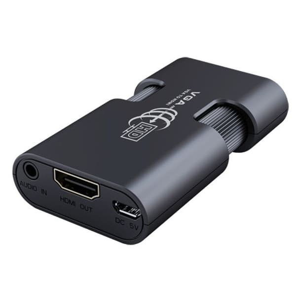VGA till HDMI-konverterare med ljud